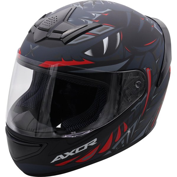 Axor Helmet Rage Full Face - Python Black Grey Red Matt