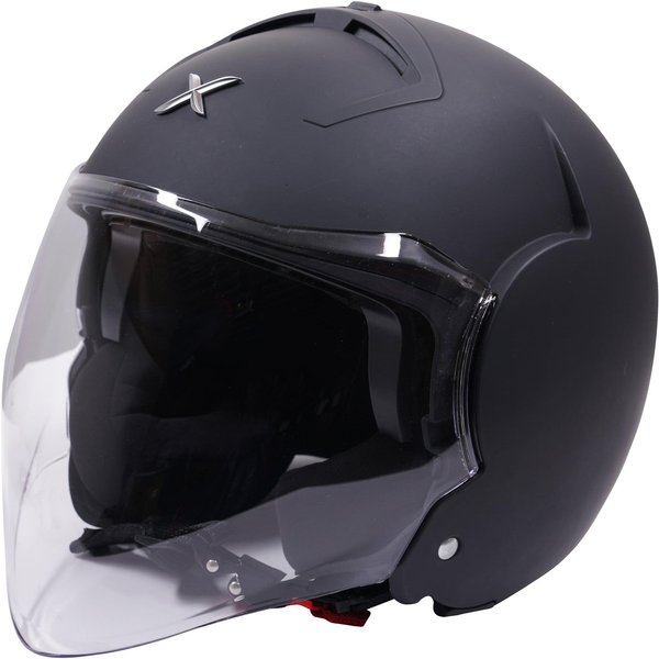 Axor Striker Open Face Motorcycle Helmet - Matt Black