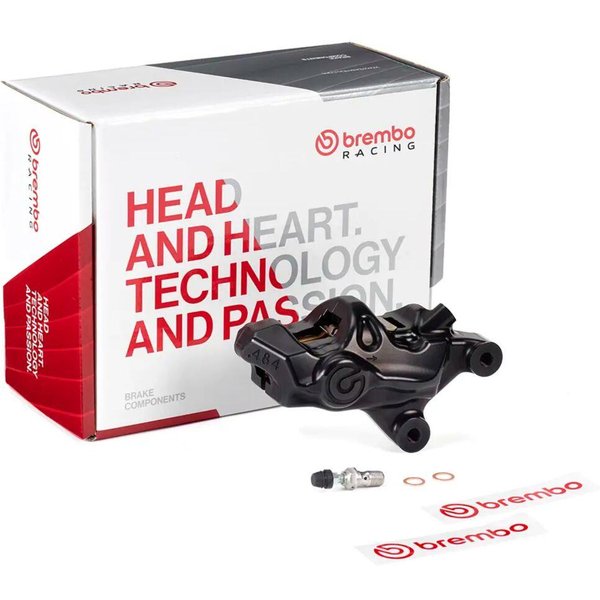 120B81479 - Brembo 484 Logonero Upgrade Brake Caliper For Harley Davidson FLHR 1450 2000-2003 Front Right - Black