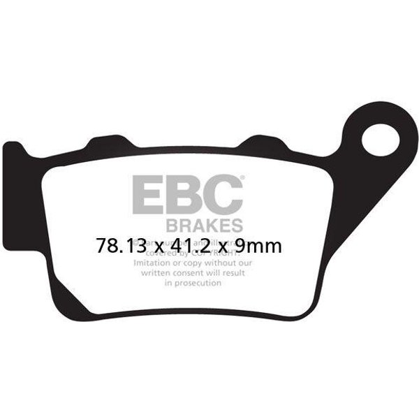 FA213V - EBC Vee Semi-Sintered Brake Pads For KTM Adventure 790 R 2019 Rear
