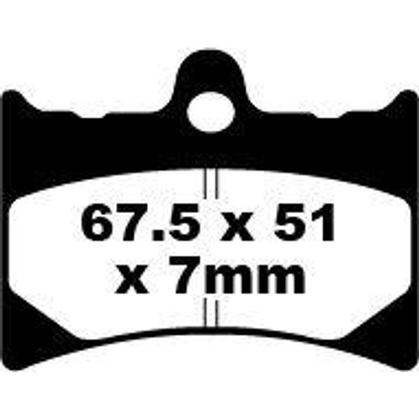 FA126HH - EBC FA-HH Series Sintered Brake Pads For Aprilia AF1 125 1988-1991 Front