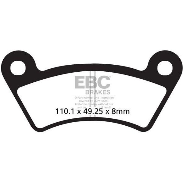 FA482TT - EBC TT Sport Carbon Fusion Brake Pads For Keeway ATV 300 4X4 2010-2011 Rear Left