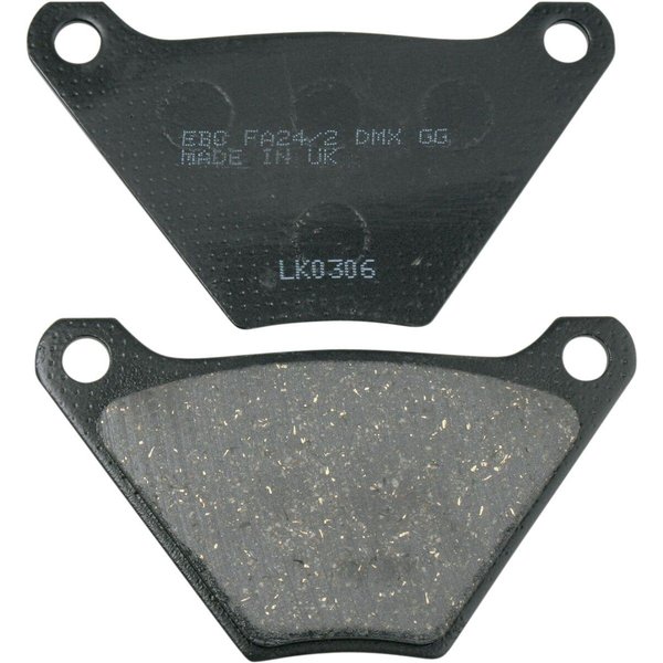 FA024/2 - EBC Organic Banana Caliper Brake Pads For Harley Davidson FL 1200 Electra Glide 1972-1977 Fit Front Or Rear