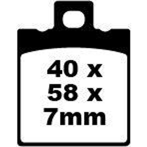 SFA047 - EBC SFA Series Organic Scooter Brake Pads For Keeway ARN 125 2006-2013 Front