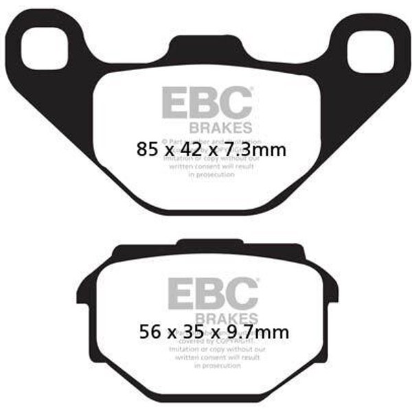 SFA173 - EBC SFA Series Organic Scooter Brake Pads For Malaguti F10 50 1991-1993 Front