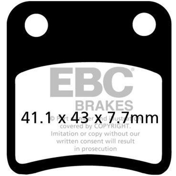 SFA257 - EBC SFA Series Organic Scooter Brake Pads For Daelim Bonita 50 2011-2012 Front