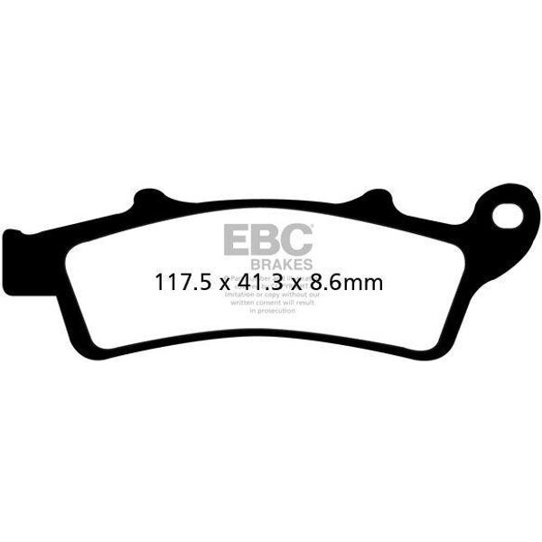 SFAC324 - EBC SFAC Carbon Series Scooter Brake Pads For Kymco Agility 300 ABS 2020 Front