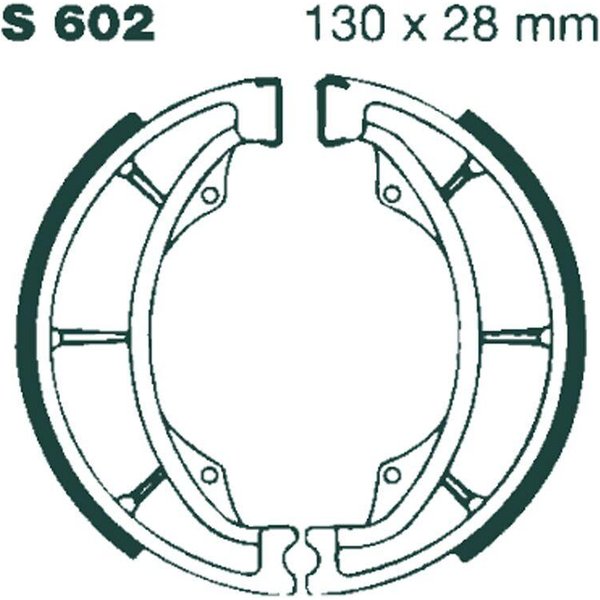 S602G - EBC G Grooved Brake Shoes For Suzuki DR125 1982-1988 Front