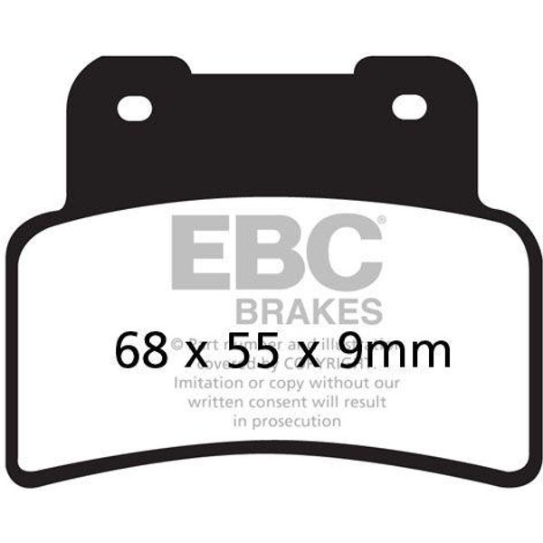 SFA432HH - EBC SFA-HH Series Sintered Scooter Brake Pads For Kymco Xciting 400 I 2014-2020 Front