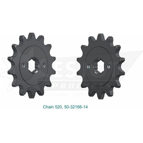50-32166-14 - Esjot Standard 520 Sprocket For KTM Duke 125 2011-2012 Front 14T
