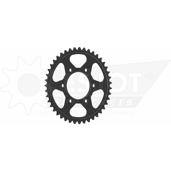 50-29018-43 - Esjot Standard 525 Sprocket For Kawasaki KLZ 1000 ABS 2012-2024 Rear Black 43T