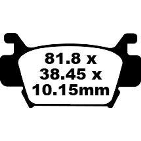 FA410TT - EBC TT Sport Carbon Fusion Brake Pads For Peugeot Metropolis 400 2014-2016 Front
