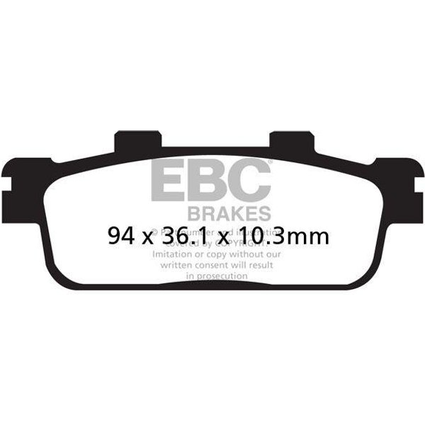 SFA427HH - EBC SFA-HH Series Sintered Scooter Brake Pads For Sym Cruisym 300 I 2018-2020 Rear