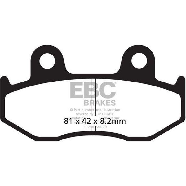 SFA323/3 - EBC SFA Series Organic Scooter Brake Pads For Suzuki AN 250 Burgman 1998-2001 Rear