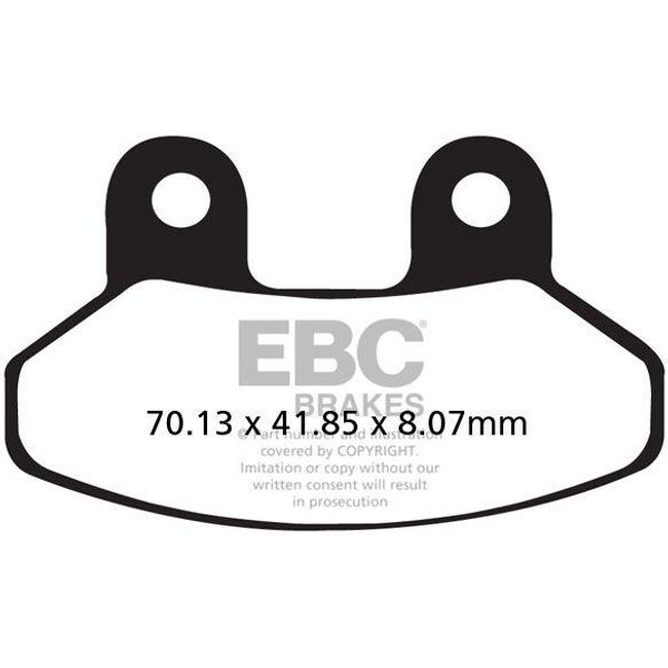 SFAC306 - EBC SFAC Carbon Series Scooter Brake Pads For Sym Joyride 125 2001-2006 Front