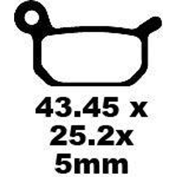 FA325TT - EBC TT Sport Carbon Fusion Brake Pads For Husqvarna CR 50 2011-2012 Fit Front Or Rear