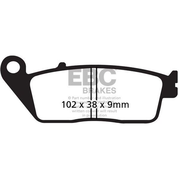 SFAC142 - EBC SFAC Carbon Series Scooter Brake Pads For Suzuki AN 650 Burgman 2002-2009 Front