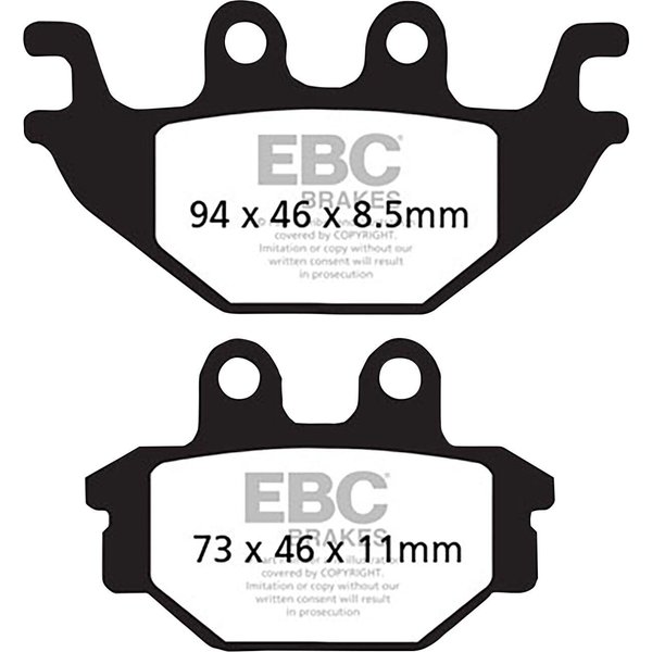 SFAC377 - EBC SFAC Carbon Series Scooter Brake Pads For Yamaha MT-125 2014-2016 Rear