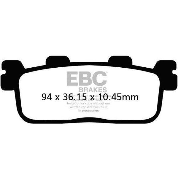 SFA607 - EBC SFA Series Organic Scooter Brake Pads For Kymco Agility 300 ABS 2020 Rear