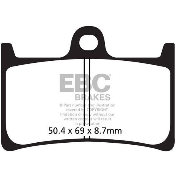 SFAC252 - EBC SFAC Carbon Series Brake Pads For Yamaha XP 500 T-Max 2008-2011 Front