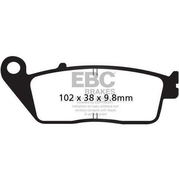 SFAC196 - EBC SFAC Carbon Series Scooter Brake Pads For Honda ADV 350 ABS 2022-2025 Front