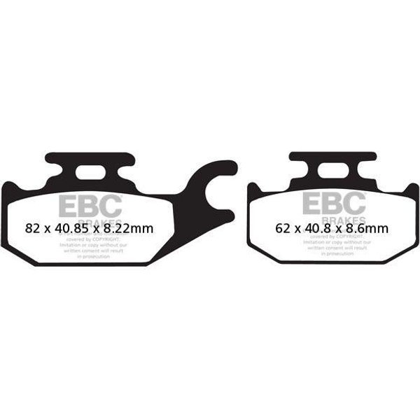 SFAC413 - EBC SFAC Carbon Series Scooter Brake Pads For Benelli Caffenero 250 2008-2014 Rear