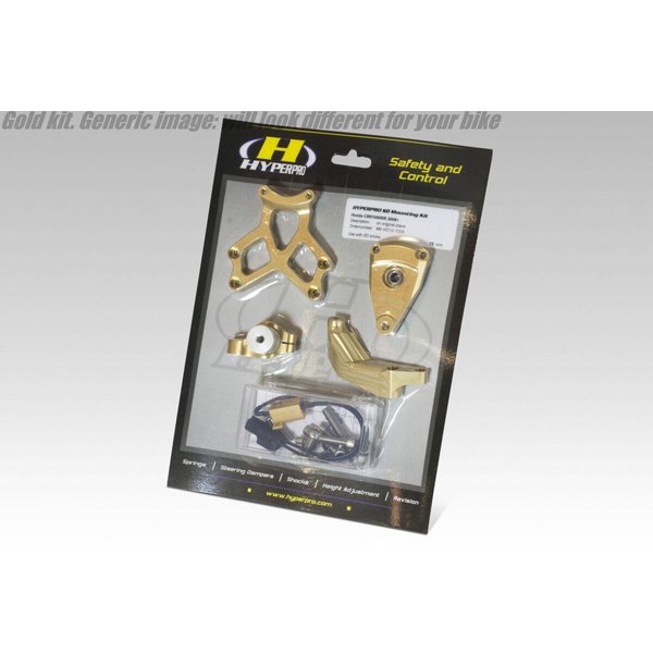 MK-YA09-B002 - Hyperpro Steering Damper Mounting Kit For Yamaha MT-09 ABS 2024-2026 - Gold