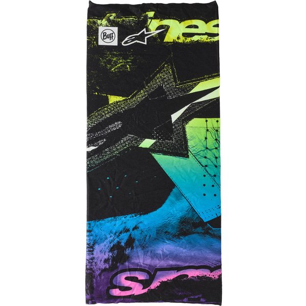 63399 - Alpinestars Buff Ignite Neck Tube Black Pink Fluo Yellow