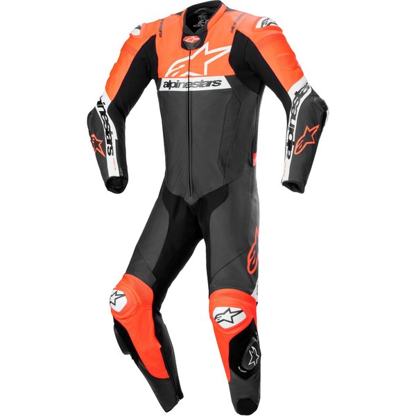 50753 - Alpinestars Alpine Missile V2 Ward 1Pc Leather Suit Black/R/FLuo White 52