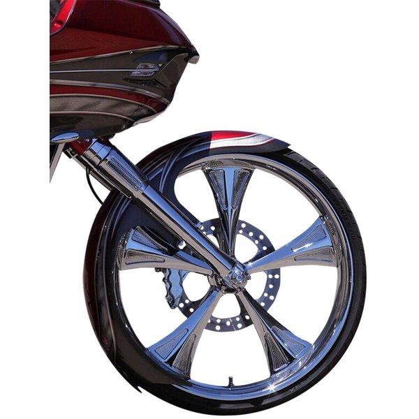 PYO:TALON21-13E-S - Paul Yaffe Steel Talon Fender For Harley Davidson FLHR 1340 1994-1998 53.34 cm (21") Front