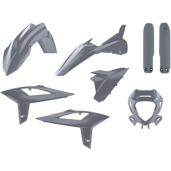 90931 - Polisport Full Plastics Kit For Beta RR 125 2020-2022 - Grey