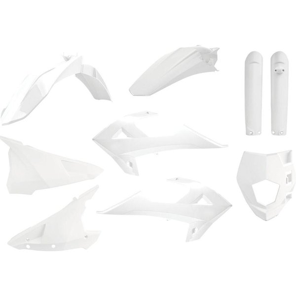 91031 - Polisport Full Plastics Kit For Gas Gas EC 200 2018-2020 - White