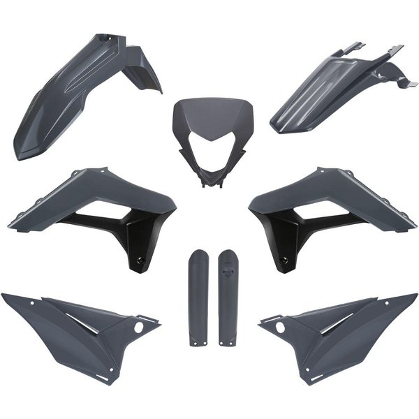 91380 - Polisport Full Plastics Kit For Sherco SE 125 2024 - Grey