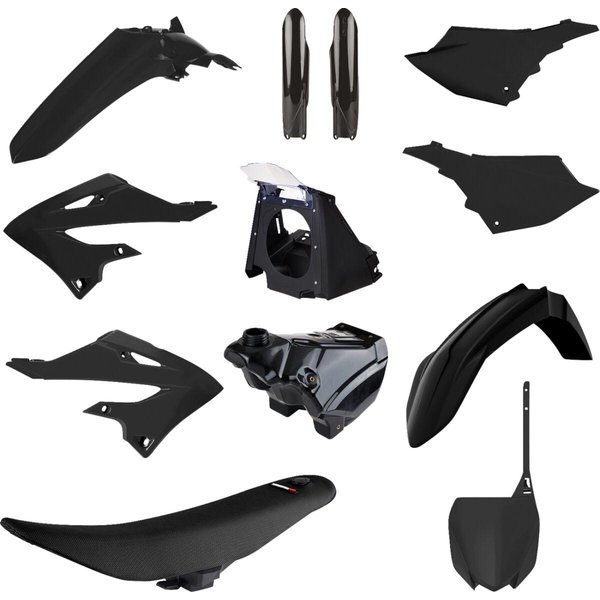 91573 - Polisport Restyle Plastics Kit For Yamaha YZ125 2002-2021 - Black