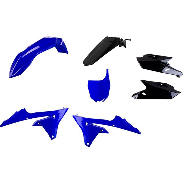91407 - Polisport Plastics Kit For Yamaha YZF250 2014-2018 - Black/Blue
