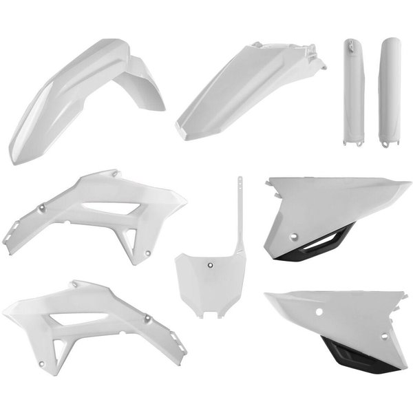 91055 - Polisport Full Plastics Kit For Honda CRF250R 2022-2024 - White