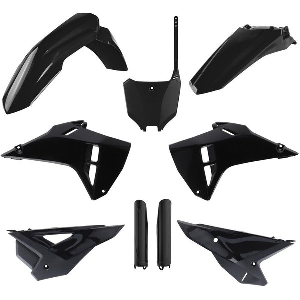 91619 - Polisport Restyle Plastics Kit For Honda CRF250F 2025 - Black