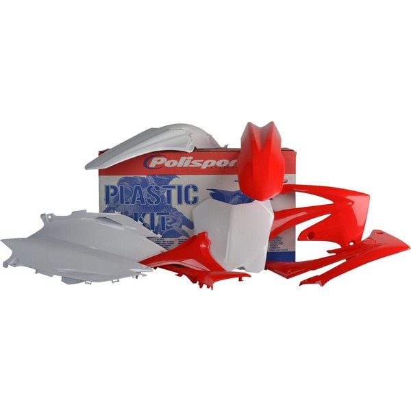 91525 - Polisport Plastics Kit For Honda CRF250R 2010 - OEM/Red/White