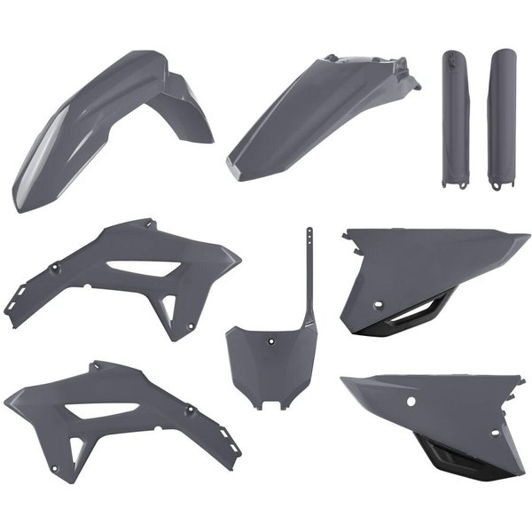 91057 - Polisport Full Plastics Kit For Honda CRF250R 2022-2024 - Grey