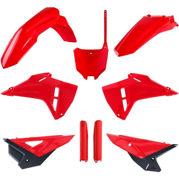 91617 - Polisport Restyle Plastics Kit For Honda CRF250F 2025 - Red
