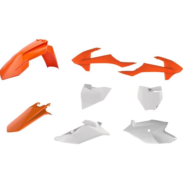 90760 - Polisport Plastics Kit For KTM SX85 2018-2023 - OEM/Orange/White