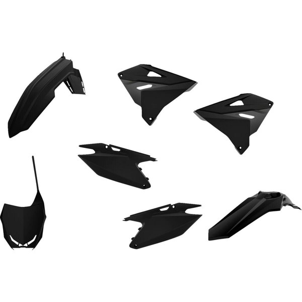 90865 - Polisport Plastics Kit For Suzuki RM 125 2001-2008 - Black