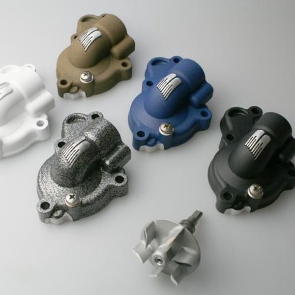 WPK-38CL - Boyesen Supercooler Water Pump Cover & Impeller Kit For Yamaha WRF450 2016-2023 - Blue