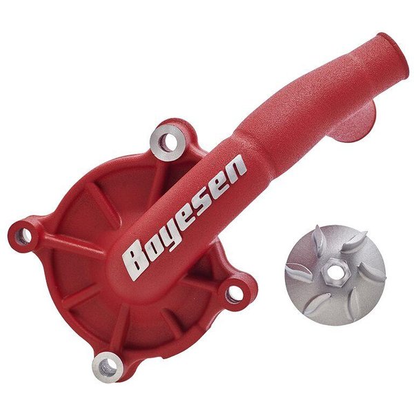 WPK-41R - Boyesen Supercooler Water Pump Cover & Impeller Kit For Gas Gas MC125 2021-2023 - Red