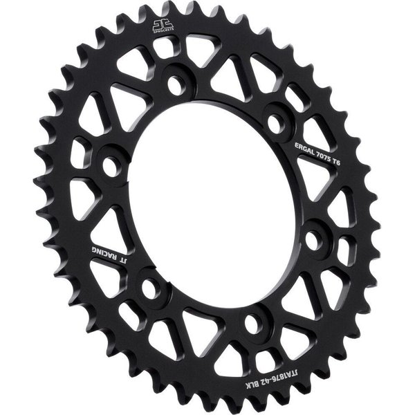 JTA1876.42BLK - JT RaceLite Aluminium Sprocket For Yamaha MT-10 ABS 2017-2026 Rear - Black