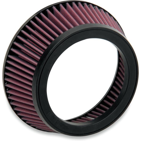 LA-XXXFLG - LA Choppers Replacement Air Filter for La Choppers/Affliction Air Cleaners For Harley Davidson FLH 1200 1955-1980 - Black/Red