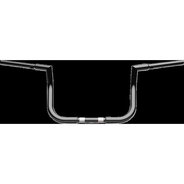 LA-7367-10B - LA Choppers 1-1/4" Twin Peaks Touring Handlebar For Harley Davidson FLHTCUTG 1868 ABS 2024 25.5 cm (10") - Black