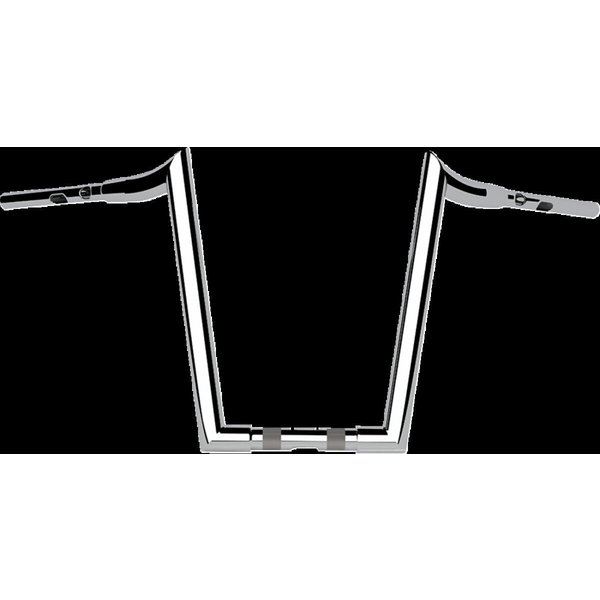 LA-7377-16 - LA Choppers 1-1/2" Grande Prime Ape Hanger Handlebar For Harley Davidson FLFBS 1923 ABS 2025 41.5 cm (16-1/4") - Chrome