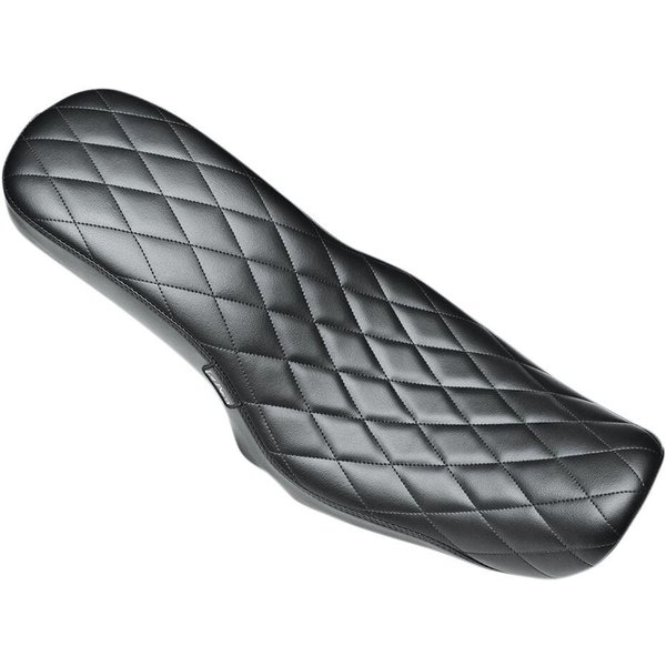 LK-071DM - LE Pera Cobra Full-Length Seat For Harley Davidson FLD 1690 2012-2013 Diamond - Black