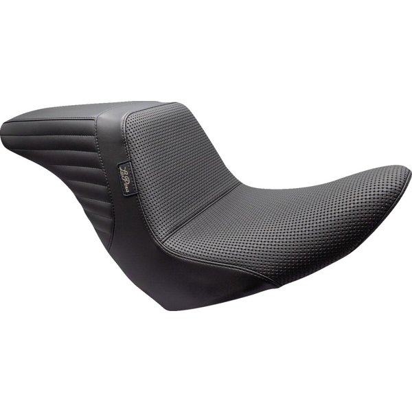 LYRU-590BW - LE Pera Kickflip Up Front Seat For Harley Davidson FLSB 1750 ABS 2018-2021 Basketweave - Black